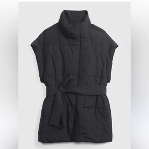 EUC  Gap belted Duvet Wrap Puffer Vest
